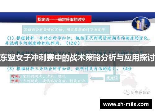 东盟女子冲刺赛中的战术策略分析与应用探讨
