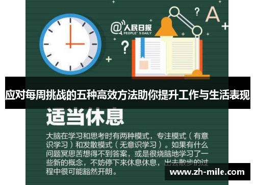 应对每周挑战的五种高效方法助你提升工作与生活表现